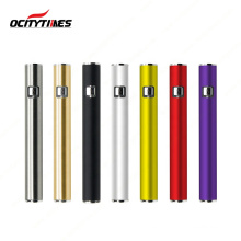 Factory bulk offer Ocitytimes 510 thread vape cbd rechargeable preheat 320 mah S3 battery